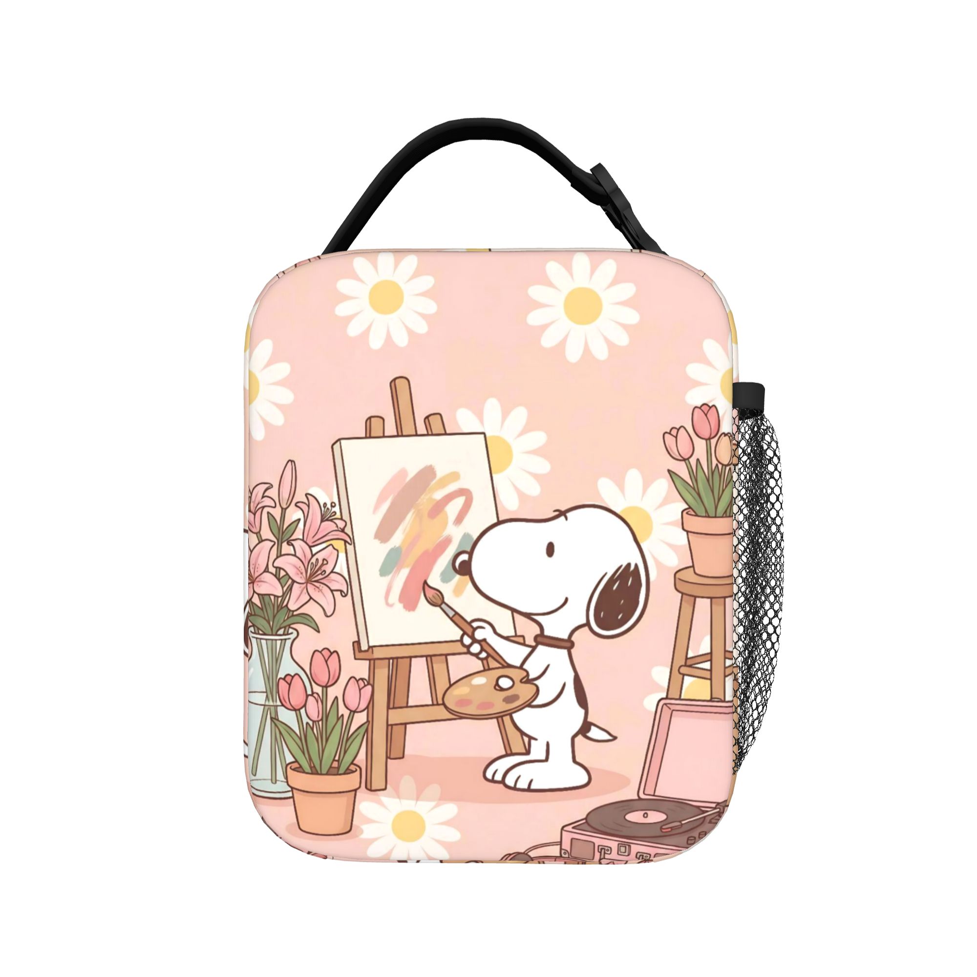 Manga Storage Box - Drawing Cute S-Snoopys Insulated Lunch Bag