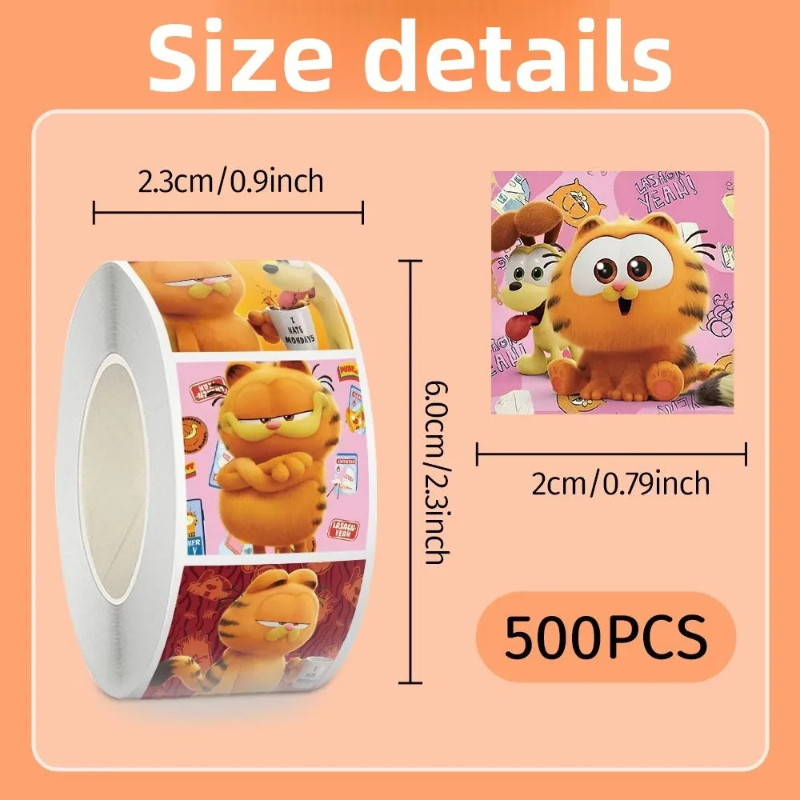 Garfield cartoon cute 500pcs r - огляд і ціна Anime Merchandise Wholesale