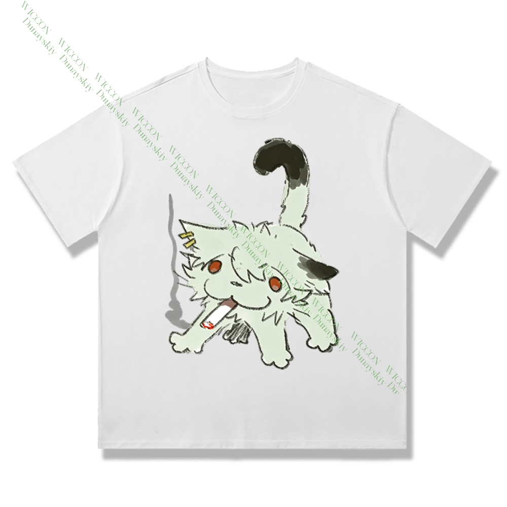 Chainsmoker Cat Yaniko Satou C - огляд і ціна Anime Merchandise Shirt
