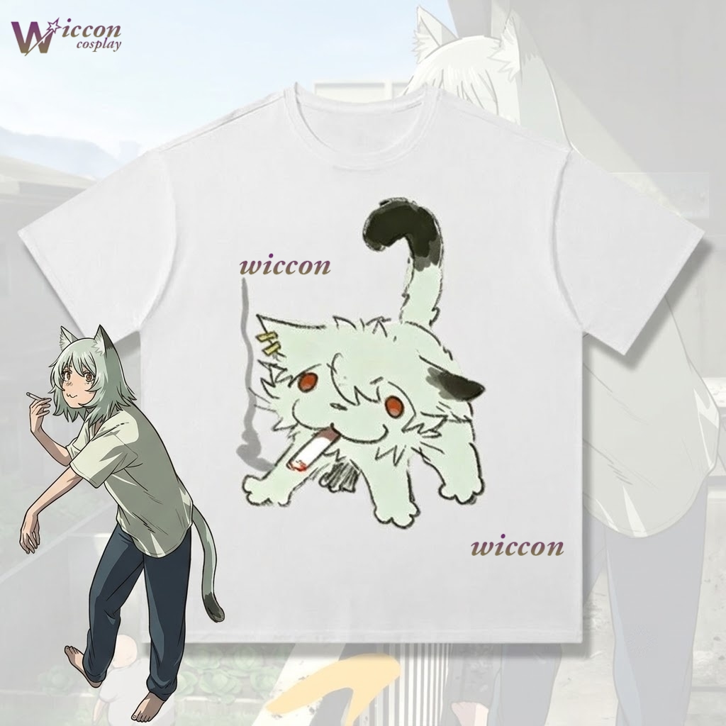 YesOk Chainsmoker Cat Yaniko S - огляд і ціна Anime Merchandise Shirt