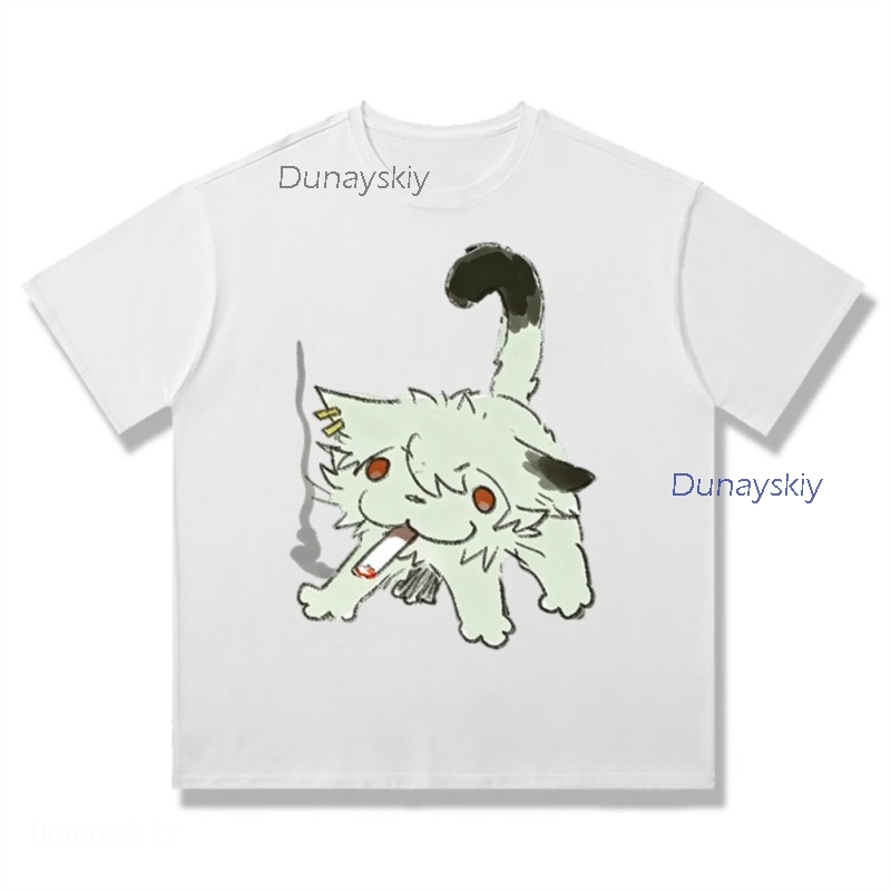 YesOk Chainsmoker Cat Yaniko S - огляд і ціна Anime Merchandise Shirt