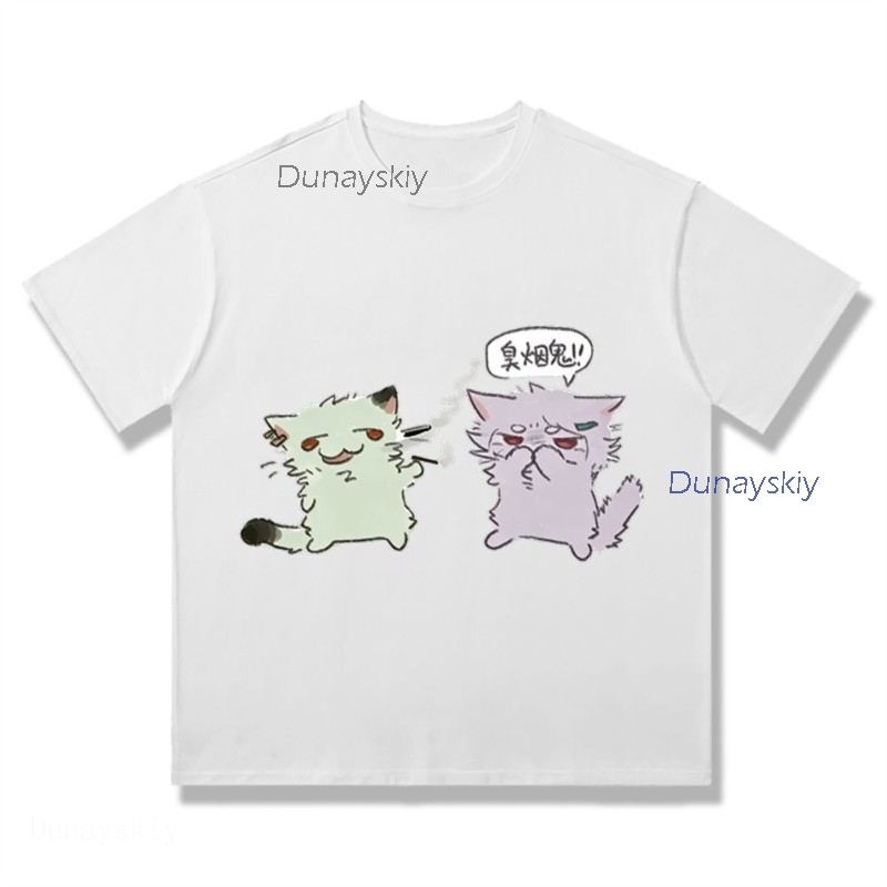 YesOk Chainsmoker Cat Yaniko S - огляд і ціна Anime Merchandise Shirt