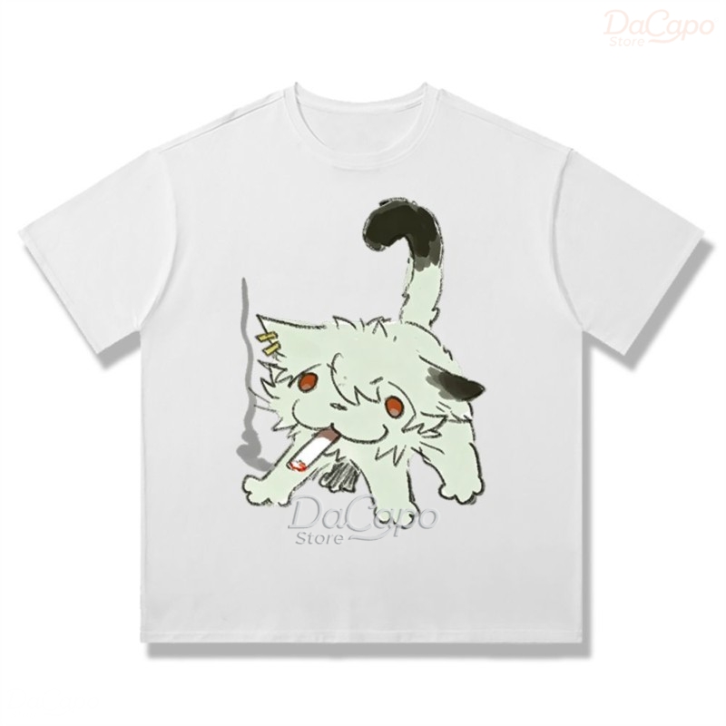 Chainsmoker Cat Yaniko Satou C - огляд і ціна Anime Merchandise Shirt