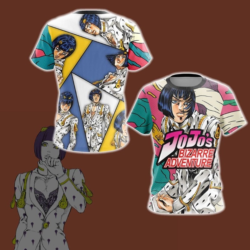2026 New JOJO Golden Wind Brun - огляд і ціна Anime Merchandise Shirt